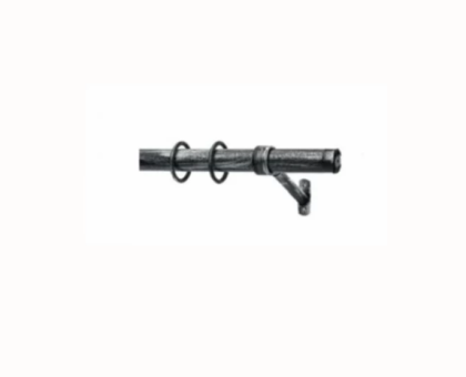 Корниз телескопичен 110см-200см черно/сребро