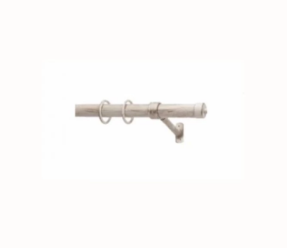 Корниз телескопичен 160см-300см бяло/сребро