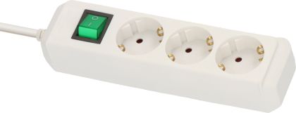 Разклонител Brennenstuhl Eco-Line 5м с ключ бял
