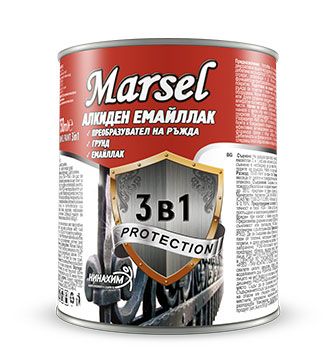 Алкиден емайллак 3в1 Marsel 500мл