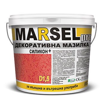 Декоративна мазилка силикон бяла Marsel Pro Д1,5  5кг