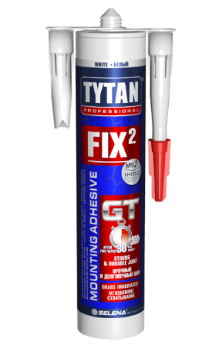 Силикон бързо хибридно лепило Fix2GT 290мл Tytan