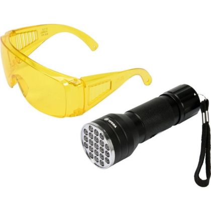 Комплект LED UV фенер и очила VOREL 21 LED
