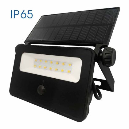 Прожектор соларен със сензор UNO SOLAR LED 8W 800LM PIR 4000K IP65