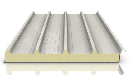 Покривен сандвич панел PU 30mm RAL 9002