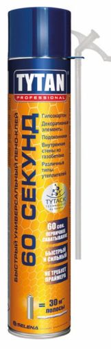 Пяна ръчна монтажна 60 секунди  750мл Tytan
