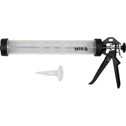 Пистолет за картуш и меки опаковки YATO 600 ml прозрачен