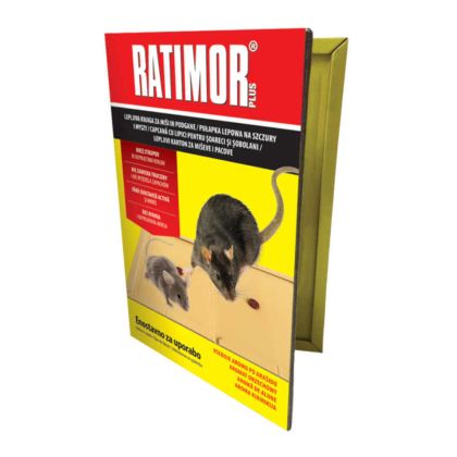 Капан лепяща книга за мишки и плъхове с фъстъчен аромат Ratimor