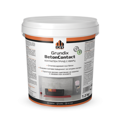 Контактен грунд с кварц Grundix BetonContact 1.2кг