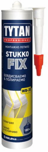 Монтажно лепило за полистирол бял 310мл Stukko Fix Tytan