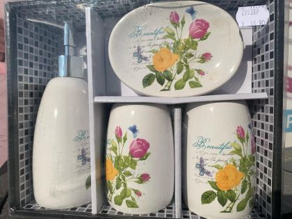 Комплект аксесоари за баня керамични