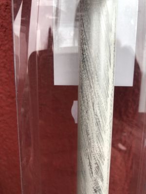 Корниз телескопичен 160см-300см бяло/сребро