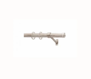 Корниз телескопичен 160см-300см бяло/сребро