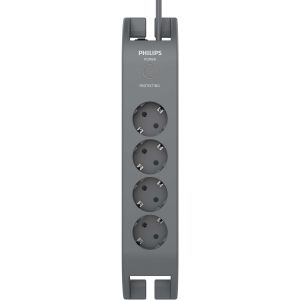 Разклонител  Philips черен 2м