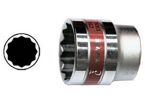 Вложка 1/2" 27 mm 12-стенна хромирана MTX MASTER