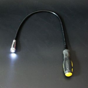 Гъвкав магнит с LED светлина магнитна пръчка хващач за изваждане на метални елементи