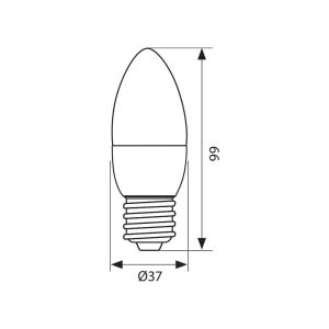 Крушка LED CСL 6W E27 CL 4000K