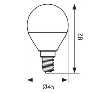 Крушка LED MAX 8W E14 4000K