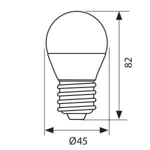 Крушка LED MAX 8W E27 4000K