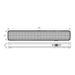 Аварийно тяло RACER LED 5W Li-Ion 3.7V 2000mAh