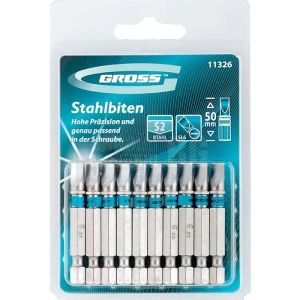 Комплект битове GROSS SL6,0 х 50 мм 10 брoя
