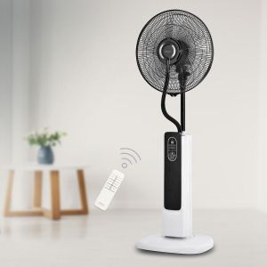 Вентилатор с водна мъгла 16'' Muhler MF-1679RC 75W LED дист. упр-е