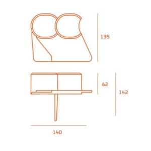 Декоративна оградка palisada MIDI PLUS 2.1m кафява