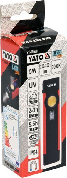 Фенерче LЕD 5W UV USB 300lm